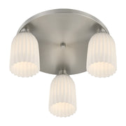 Savoy House 6-1247-3-SN Three Light Flush Mount, Satin Nickel (4)