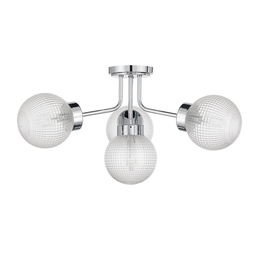 Savoy House 6-3364-4-11 Four Light Semi-Flush Mount, Chrome (2)