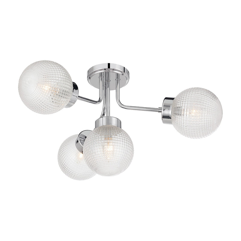 Savoy House 6-3364-4-11 Four Light Semi-Flush Mount, Chrome (5)