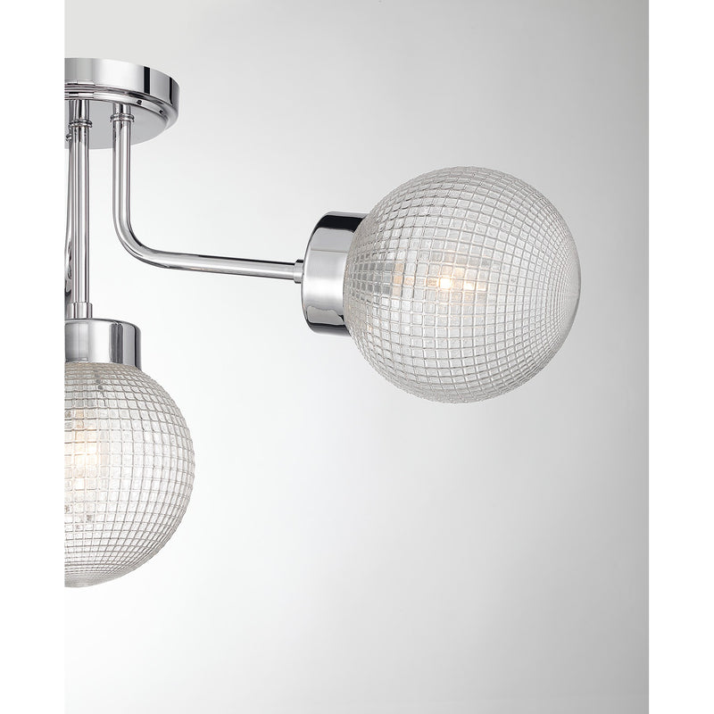 Savoy House 6-3364-4-11 Four Light Semi-Flush Mount, Chrome (6)