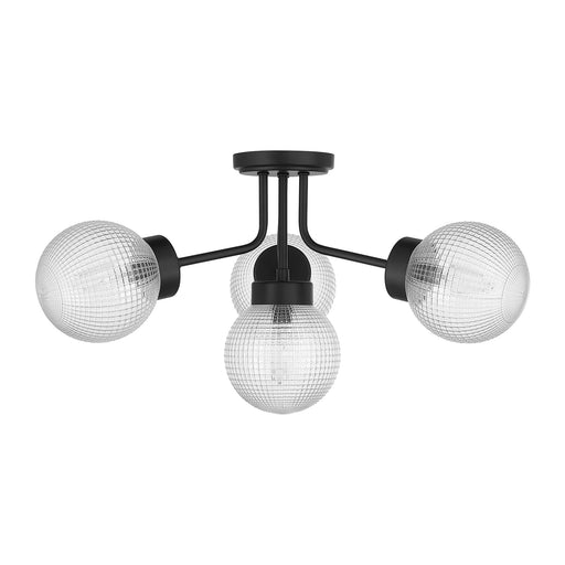 Savoy House 6-3364-4-89 Four Light Semi-Flush Mount, Matte Black (2)