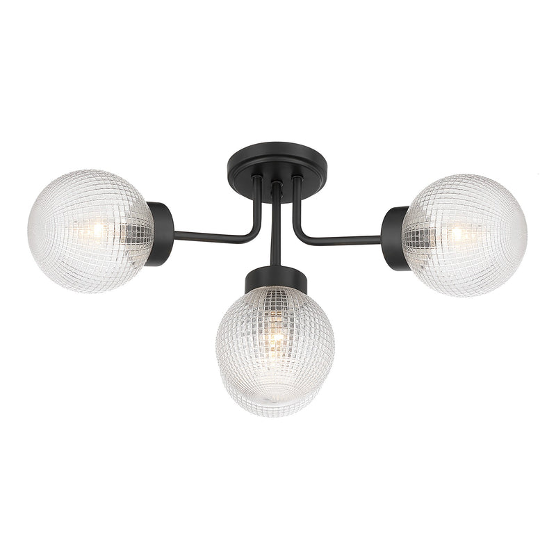Savoy House 6-3364-4-89 Four Light Semi-Flush Mount, Matte Black (4)