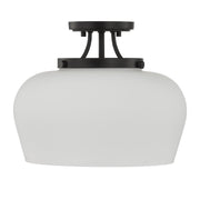Savoy House 6-6035-3-BK Three Light Semi-Flush Mount, Satin Nickel (2)
