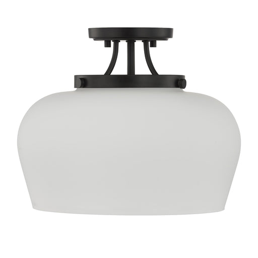 Savoy House 6-6035-3-BK Three Light Semi-Flush Mount, Satin Nickel (2)