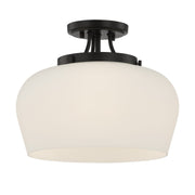Savoy House 6-6035-3-BK Three Light Semi-Flush Mount, Satin Nickel (4)