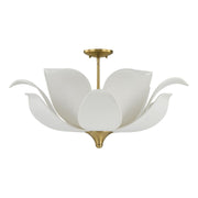 Savoy House 6-7163-6-322 Six Light Convertible Semi-Flush/Pendant, Warm Brass (2)