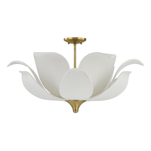 Savoy House 6-7163-6-322 Six Light Convertible Semi-Flush/Pendant, Warm Brass (2)