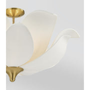 Savoy House 6-7163-6-322 Six Light Convertible Semi-Flush/Pendant, Warm Brass (5)
