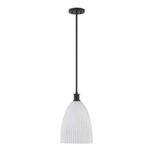 Savoy House 7-1244-1-89 One Light Pendant, Matte Black (2)