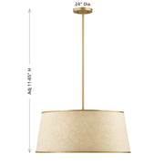 Savoy House 7-2044-6-328 Six Light Pendant, Spun Gold (6)