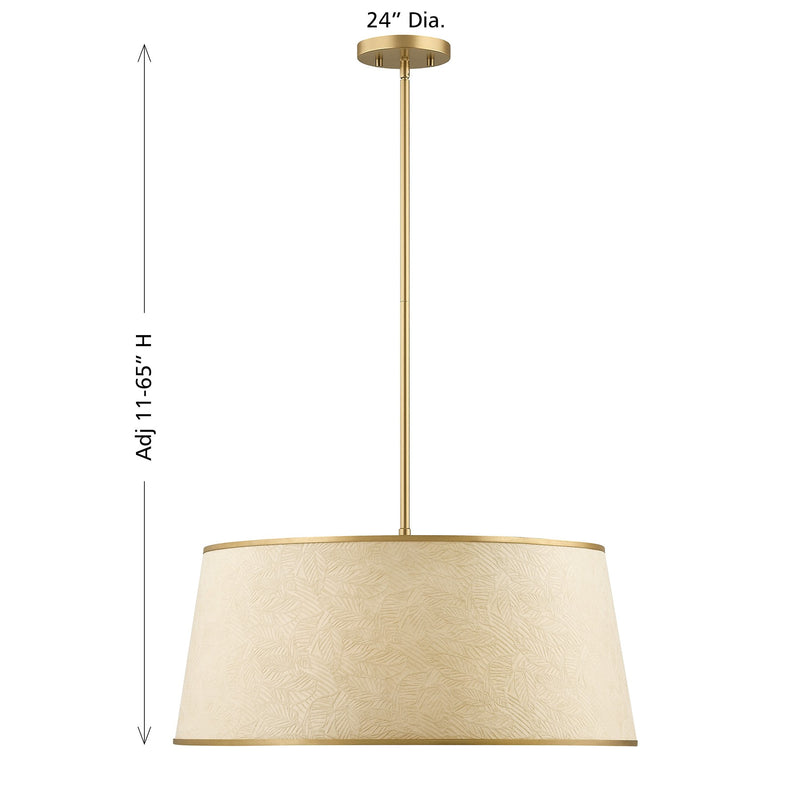 Savoy House 7-2044-6-328 Six Light Pendant, Spun Gold (6)