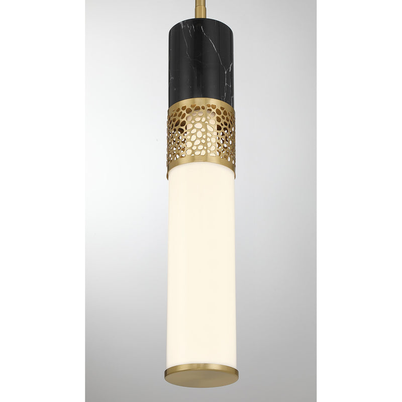 Savoy House 7-2916-1-322 LED Pendant, Warm Brass (6)
