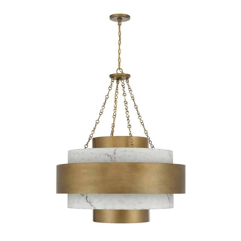 Savoy House 7-3092-8-339 Eight Light Pendant, Antique Patina (2)