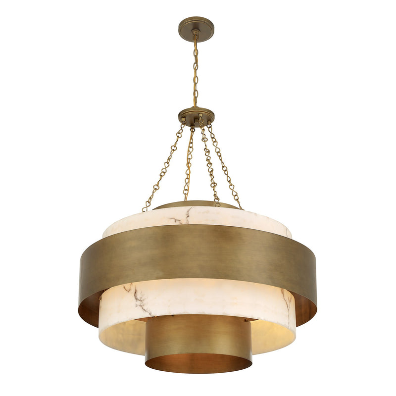 Savoy House 7-3092-8-339 Eight Light Pendant, Antique Patina (4)