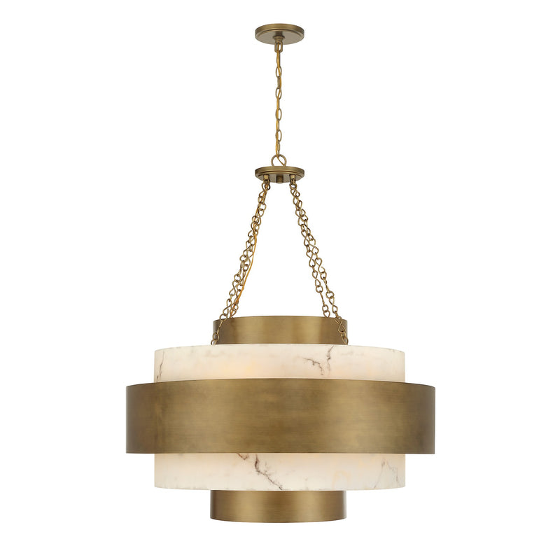 Savoy House 7-3092-8-339 Eight Light Pendant, Antique Patina (5)