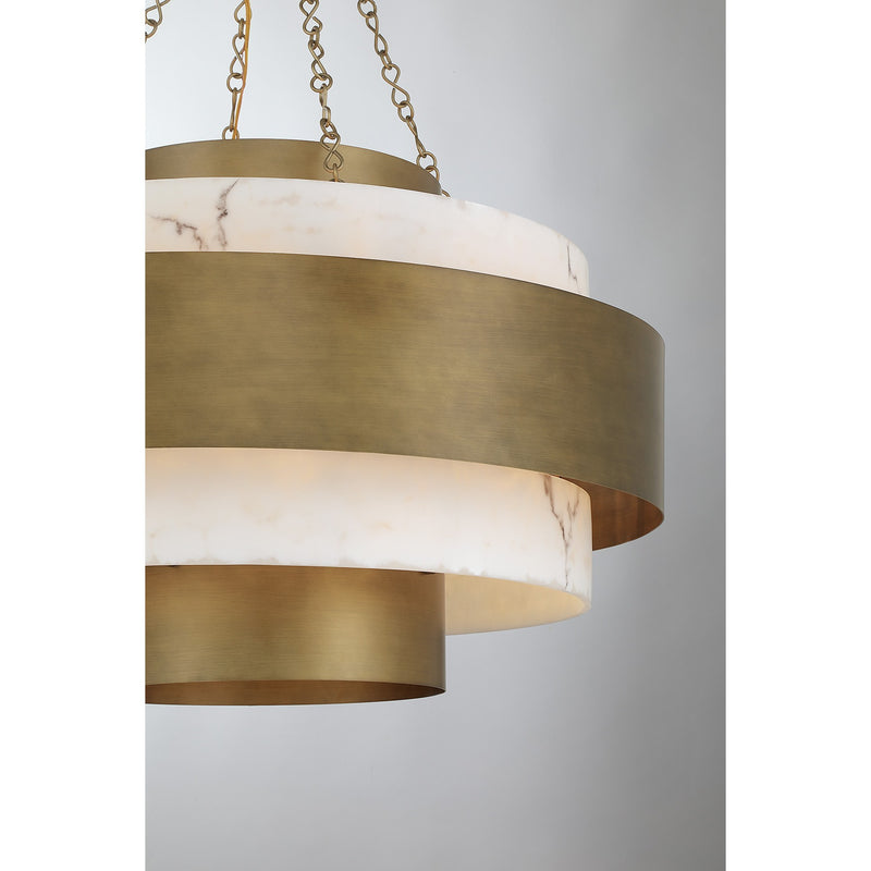 Savoy House 7-3092-8-339 Eight Light Pendant, Antique Patina (6)