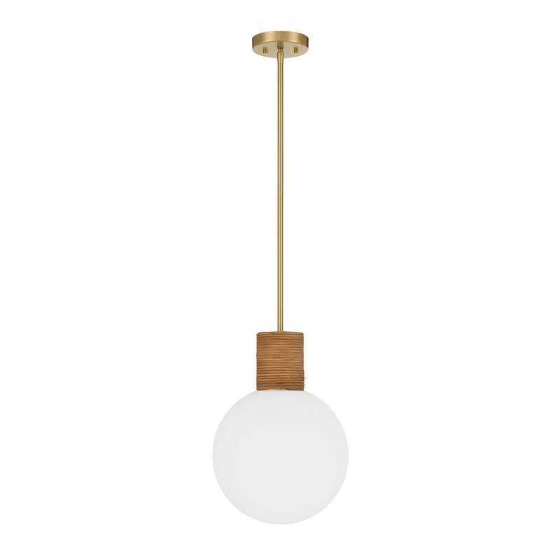 Savoy House 7-4082-1-322 One Light Pendant, Warm Brass (2)