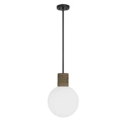 Savoy House 7-4082-1-89 One Light Pendant, Matte Black (2)