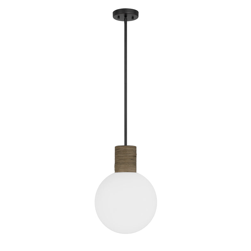 Savoy House 7-4082-1-89 One Light Pendant, Matte Black (2)