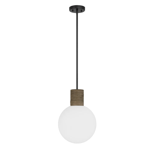 Savoy House 7-4082-1-89 One Light Pendant, Matte Black (2)