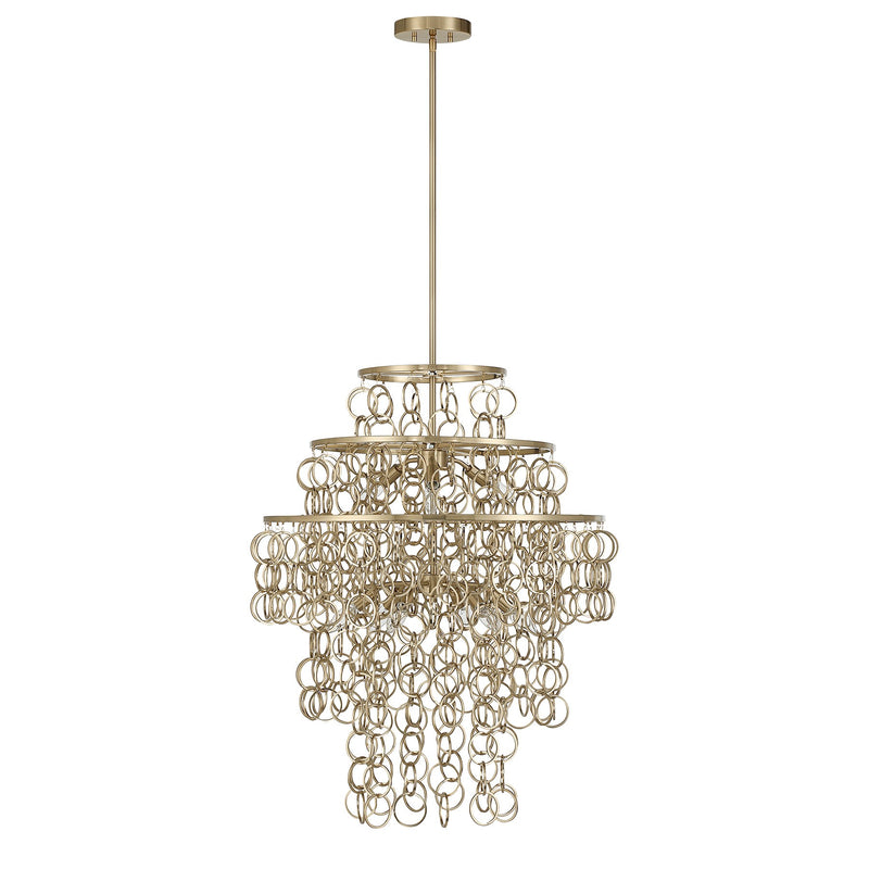 Savoy House 7-4902-9-127 Nine Light Pendant, Noble Brass (2)