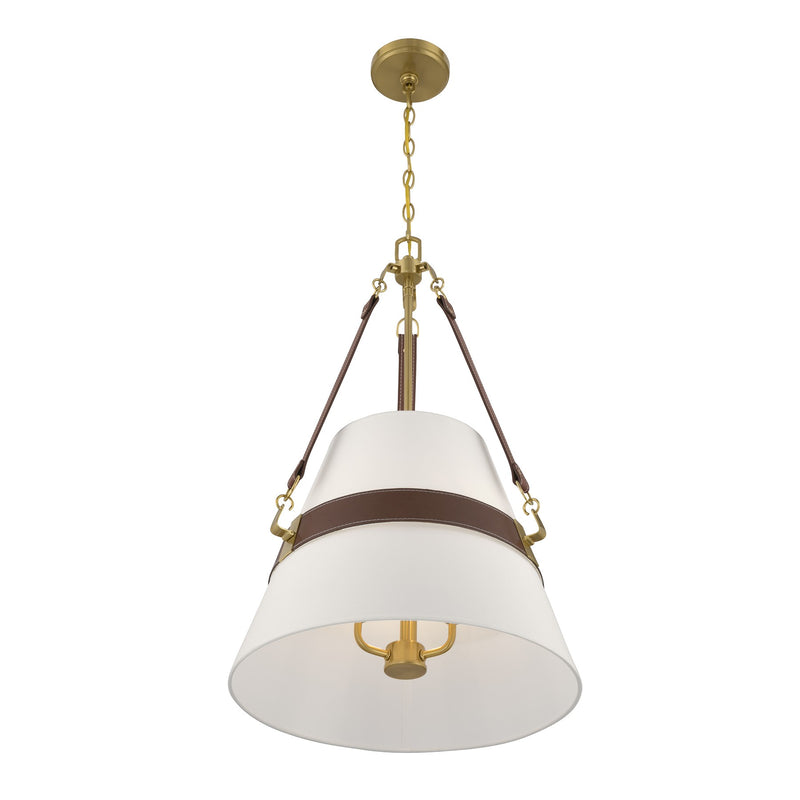 Savoy House 7-5627-3-322 Three Light Pendant, Warm Brass (4)