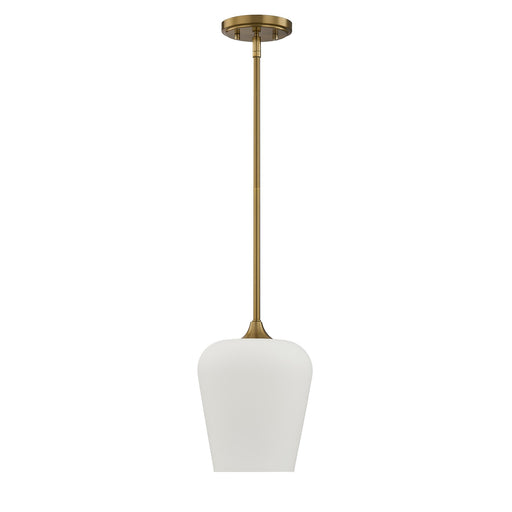 Savoy House 7-6036-1-322 One Light Pendant, Warm Brass (2)