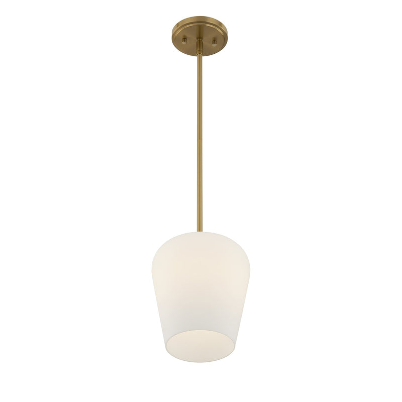 Savoy House 7-6036-1-322 One Light Pendant, Warm Brass (4)