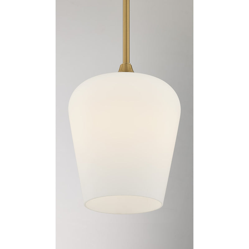 Savoy House 7-6036-1-322 One Light Pendant, Warm Brass (6)