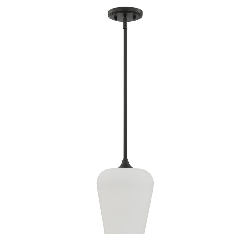 Savoy House 7-6036-1-BK One Light Pendant, Matte Black (2)