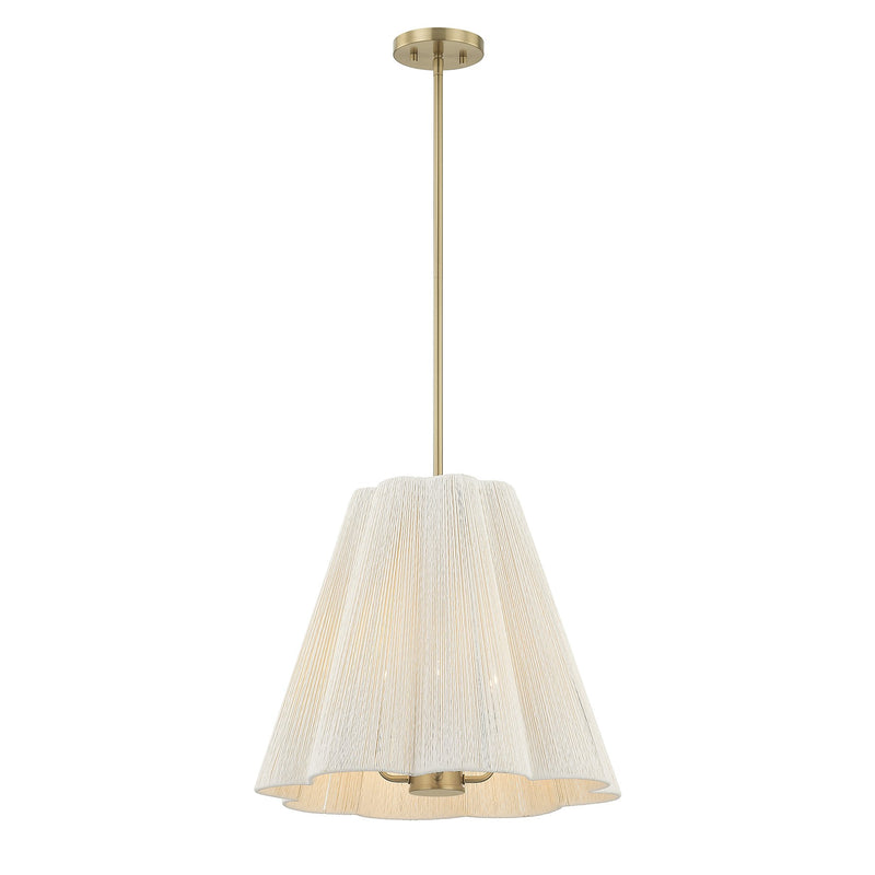 Savoy House 7-6083-4-127 Four Light Pendant, Noble Brass (3)