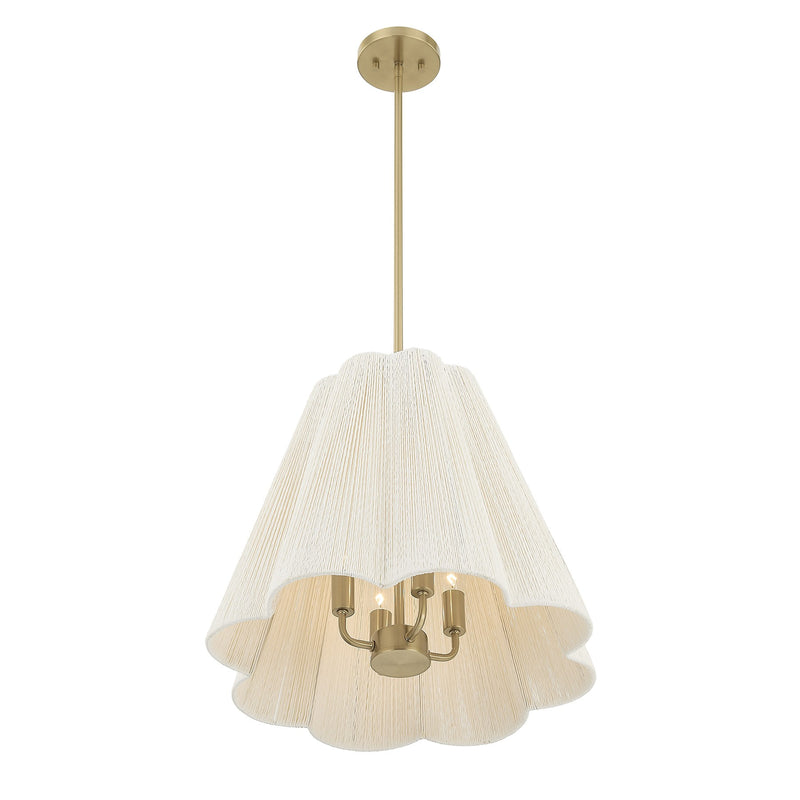 Savoy House 7-6083-4-127 Four Light Pendant, Noble Brass (4)