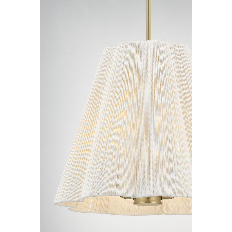 Savoy House 7-6083-4-127 Four Light Pendant, Noble Brass (6)