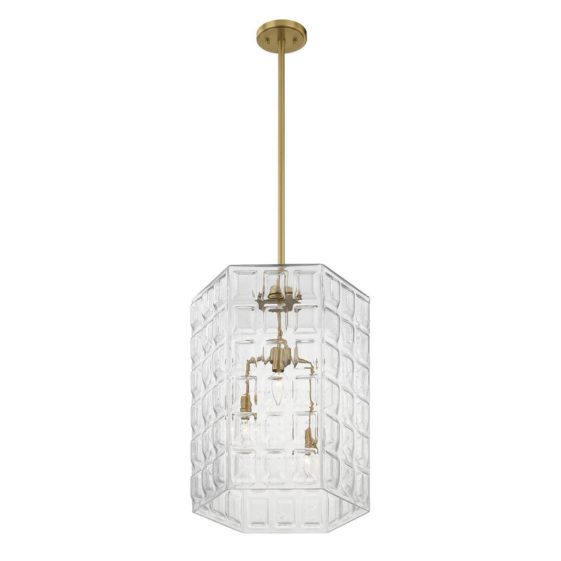 Savoy House 7-6209-3-322 Three Light Pendant, Warm Brass (4)