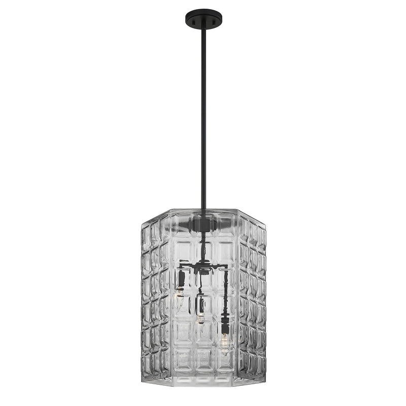 Savoy House 7-6209-3-89 Three Light Pendant, Matte Black (5)