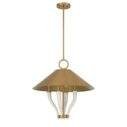 Savoy House 7-6308-4-322 Four Light Pendant, Warm Brass (2)