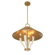 Savoy House 7-6308-4-322 Four Light Pendant, Warm Brass (4)