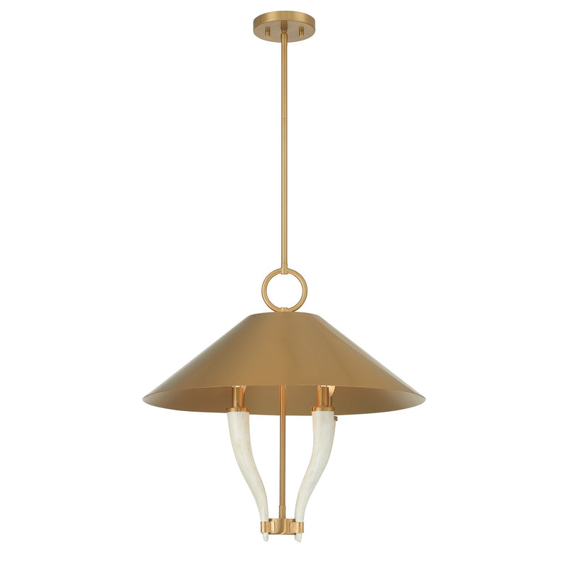 Savoy House 7-6308-4-322 Four Light Pendant, Warm Brass (5)