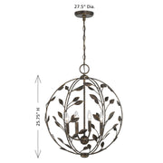 Savoy House 7-6704-4-334 Four Light Pendant, Enchanted Bronze (6)