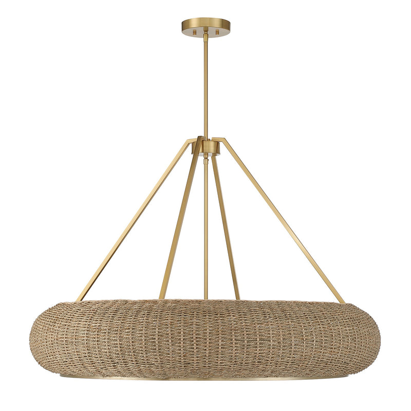Savoy House 7-8301-6-322 Six Light Pendant, Warm Brass (2)