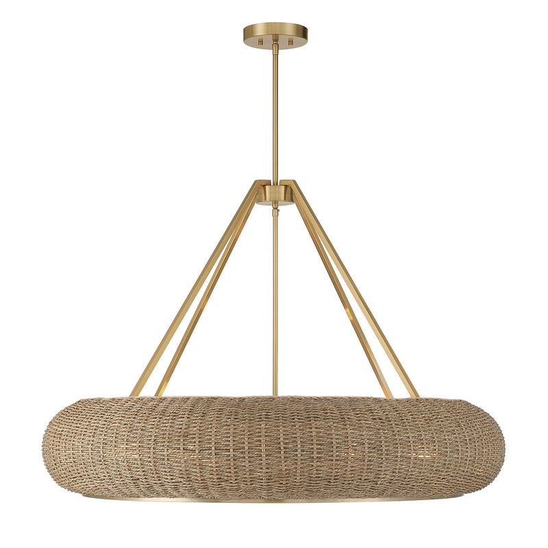 Savoy House 7-8301-6-322 Six Light Pendant, Warm Brass (5)