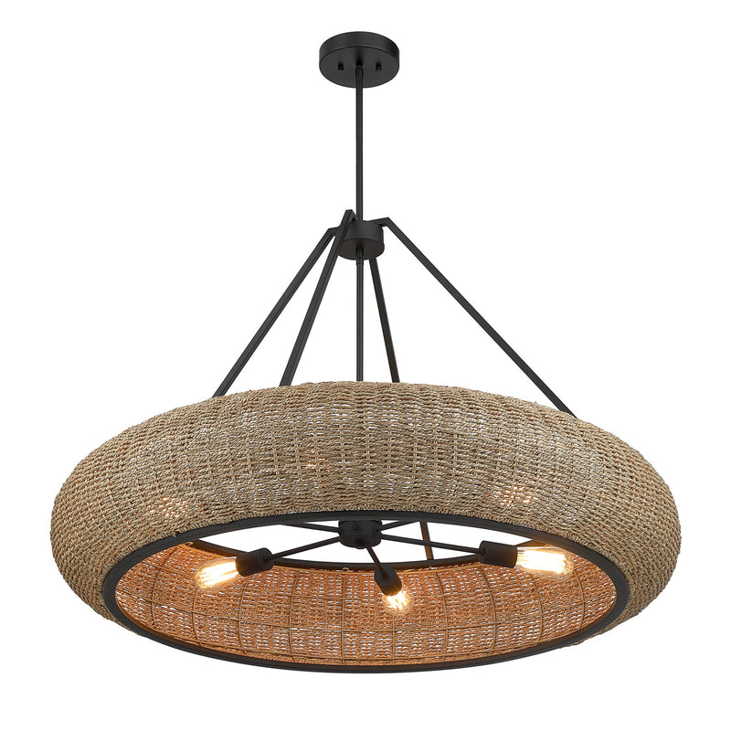 Savoy House 7-8301-6-89 Six Light Pendant, Matte Black (4)