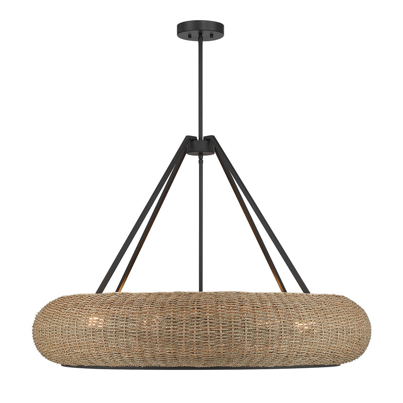 Savoy House 7-8301-6-89 Six Light Pendant, Matte Black (5)