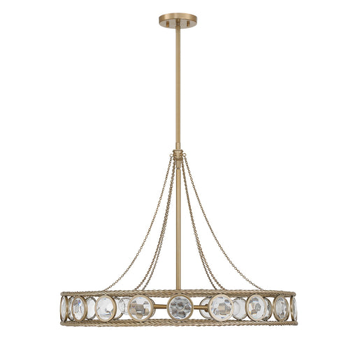 Savoy House 7-9380-6-338 Six Light Pendant, Opulent Gold (2)