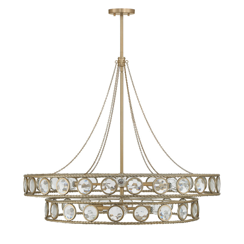 Savoy House 7-9381-12-338 12 Light Pendant, Opulent Gold (2)