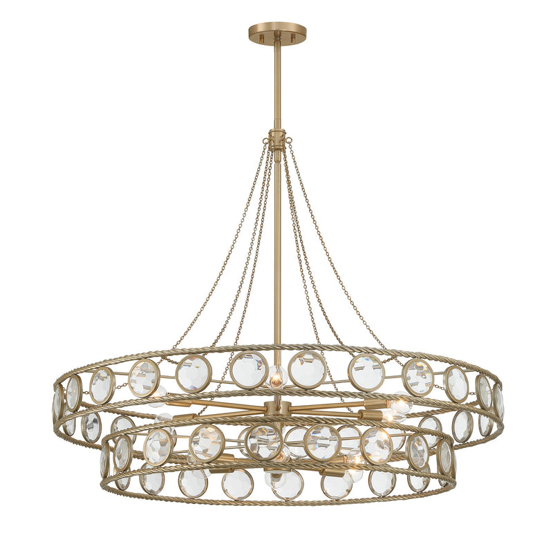 Savoy House 7-9381-12-338 12 Light Pendant, Opulent Gold (3)