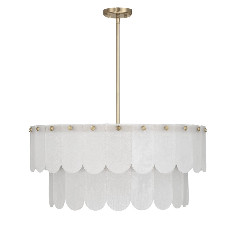 Savoy House 7-9800-10-127 Ten Light Pendant, Noble Brass (2)