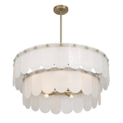 Savoy House 7-9800-10-127 Ten Light Pendant, Noble Brass (4)