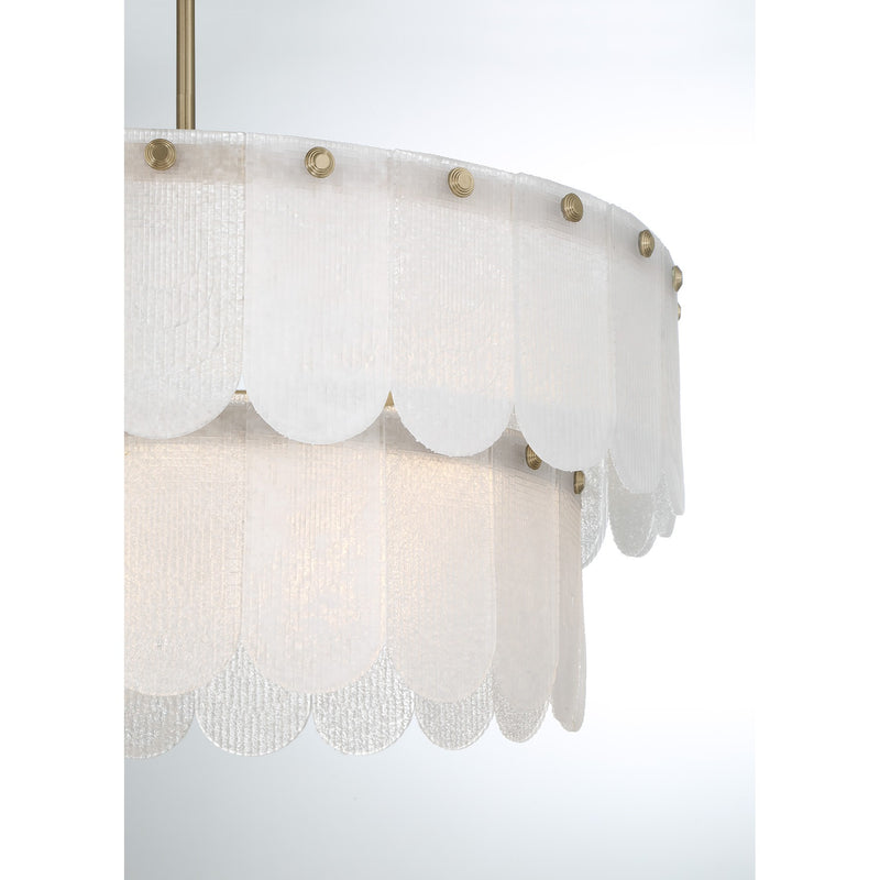 Savoy House 7-9800-10-127 Ten Light Pendant, Noble Brass (5)