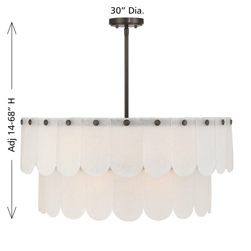 Savoy House 7-9800-10-15 Ten Light Pendant, Mediterranean Bronze (6)